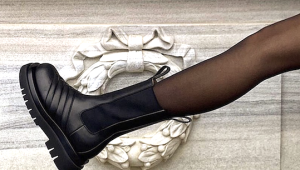 Combat boots by Bottega Veneta